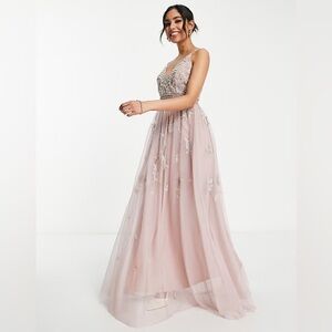 ASOS Design Bridesmaid Pearl Embellished Dress